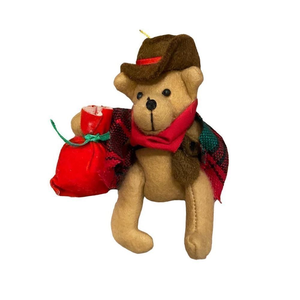 Vintage Western Bear Soft Ornament